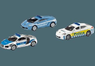 SIKU 6302 Polizei Geschenkset Blau/Silber; Weiß/Gelb; Blau