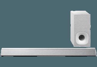 SONY HTCT381 2.1 Kanal Sounbar (2.1 Heimkino-System, Bluetooth, App-steuerbar, Silber)