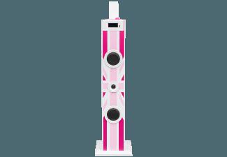 BIGBEN Sound Tower TW5 - Union Jack  Muster / Motive, Rosa