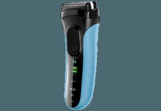 BRAUN Series 3 - 3040s inkl. Scherteil Herrenrasierer Schwarz/Blau (wet&dry)