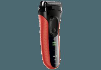 BRAUN Series 3 - 3050cc Herrenrasierer Schwarz/Rot (SensoFoil Scherfolien), BRAUN, Series, 3, 3050cc, Herrenrasierer, Schwarz/Rot, SensoFoil, Scherfolien,