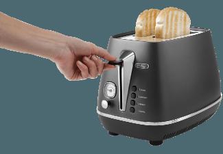 DELONGHI CTI 2103 Distinta 2-Schlitz-Toaster Elegance Black (900 Watt, Schlitze: 2)