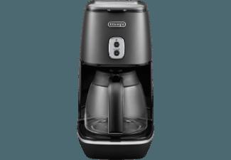 DELONGHI ICMI 211 Distinta Filterkaffemaschine Elegance Black (Premium-Glaskanne, Schwallbrühverfahren)