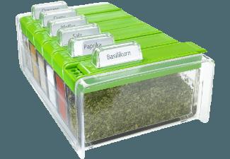 EMSA 508458 Spice Box Gewürzkartei mit 6 Gewürzen