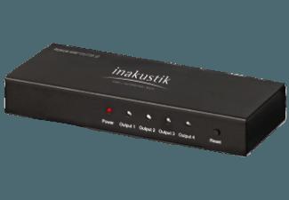 IN AKUSTIK Premium HDMI Splitter 1 auf 4 High Speed 1er Set  HDMI Splitter