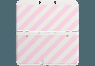 NINTENDO New Nintendo 3DS Zierblende 014 (Rosa-Weiß Gestreift)