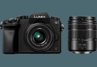 PANASONIC DMC-G70WEG-K    Objektiv 14-42 mm, 45-150 mm f/3.5-5.6, f/4-5.6 (16 Megapixel, Live MOS)