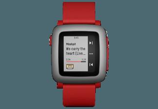 PEBBLE Time Smart Watch Rot (Smartwatch)