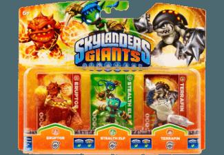 Skylanders Giants - Triple Pack F: Eruptor, Stealth Elf, Terrafin