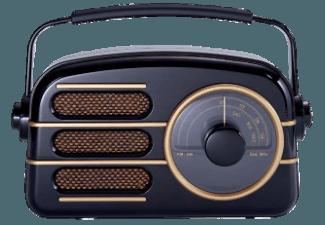 BIGBEN TR101  (Analog Tuner, UKW, MW, Schwarz/Gold)