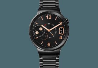 HUAWEI Watch Active (Edelstahl) mit Gliederarmband Schwarz (Smartwatch)