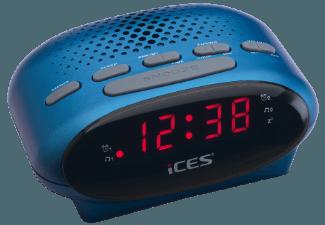 ICES ICR-210 Radiowecker UKW Blau 