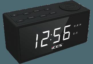 ICES ICR-240 Uhrenradio (PLL Tuner, UKW, Schwarz), ICES, ICR-240, Uhrenradio, PLL, Tuner, UKW, Schwarz,