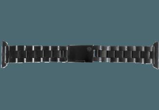 MONOWEAR Metall Gliederarmband Adapter 38mm Schwarz (Wechselarmband)