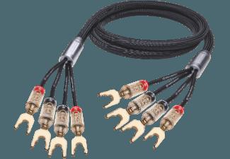 OEHLBACH High-End-Bi-Wiring-Lautsprecherkabel mit Kabelschuh-Verbinder XXL Fusion Four.4 200