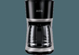 AEG KF 3300 Perfect Moning Kaffeemaschine Schwarz/Silber (Aroma-Glaskanne)