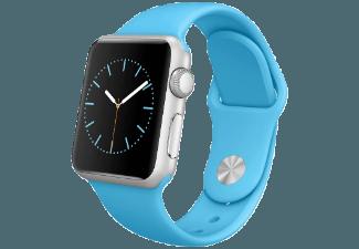 APPLE Watch 38 mm Aluminium mit Sportband (ML2CGFD/A) Blau (Smart Watch)