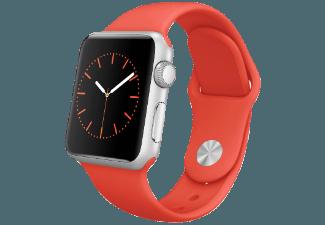 APPLE Watch 38 mm Aluminium mit Sportband (MLCF2FD/A) Orange (Smart Watch), APPLE, Watch, 38, mm, Aluminium, Sportband, MLCF2FD/A, Orange, Smart, Watch,