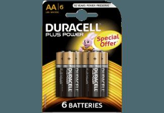 DURACELL PLUS POWER AA MN1500/LR06 ALKALINE B6 Batterien Plus Power, DURACELL, PLUS, POWER, AA, MN1500/LR06, ALKALINE, B6, Batterien, Plus, Power
