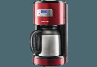 GRUNDIG KM 6330 T Kaffeemaschine Metallicrot/Edelstahl (Thermoskanne), GRUNDIG, KM, 6330, T, Kaffeemaschine, Metallicrot/Edelstahl, Thermoskanne,