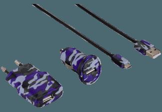 HAMA 138223 3-teiliges Ladeset camouflage blau