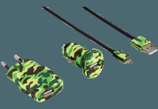 HAMA 138226 3-teiliges Ladeset camouflage grün