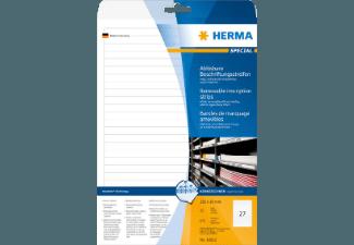 HERMA 10022 Ablösbare Beschriftungsstreifen 192x10 mm A4 675 St.