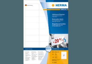 HERMA 10300 Ablösbare Etiketten 63.5x29.6 mm A4 2700 St.