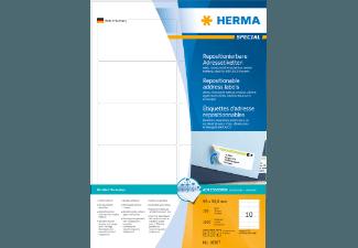HERMA 10307 Repositionierbare Adressetiketten 96x50.8 mm A4 100 St.