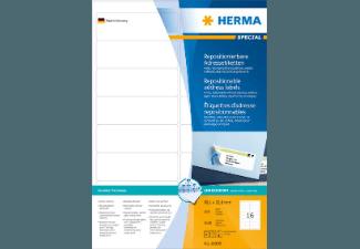 HERMA 10309 Repositionierbare Adressetiketten 99.1x33.8 mm A4 1600 St.
