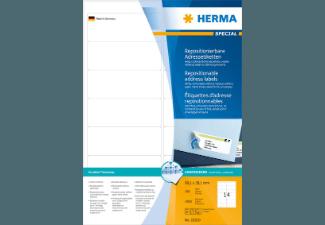 HERMA 10310 Repositionierbare Adressetiketten 99.1x38.1 mm A4 1400 St., HERMA, 10310, Repositionierbare, Adressetiketten, 99.1x38.1, mm, A4, 1400, St.