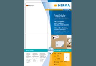 HERMA 10313 Repositionierbare Adressetiketten 99.1x139 mm A4 400 St.