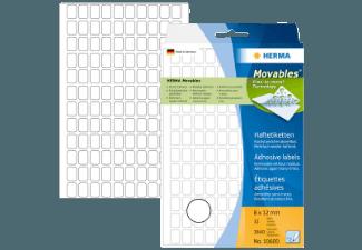 HERMA 10600 Vielzwecketiketten 8x12 mm  384 St., HERMA, 10600, Vielzwecketiketten, 8x12, mm, 384, St.