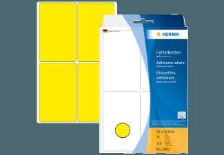 HERMA 2491 Vielzwecketiketten 52x82 mm  128 St., HERMA, 2491, Vielzwecketiketten, 52x82, mm, 128, St.