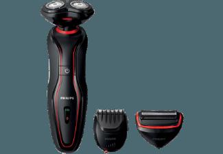 PHILIPS S738/17 Herrenrasierer Schwarz/Rot (ComfortCut-Klingensystem), PHILIPS, S738/17, Herrenrasierer, Schwarz/Rot, ComfortCut-Klingensystem,