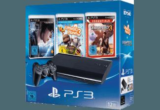 PlayStation 3 Konsole 12GB inkl. BEYOND.Two Souls, LittleBigPlanet 3, Uncharted 3: Drake's Deception, PlayStation, 3, Konsole, 12GB, inkl., BEYOND.Two, Souls, LittleBigPlanet, 3, Uncharted, 3:, Drake's, Deception