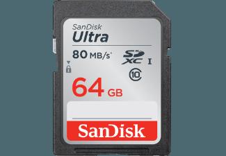 SANDISK Ultra SDXC , 80 MB/s, 64 GB, SANDISK, Ultra, SDXC, 80, MB/s, 64, GB