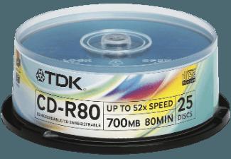 TDK CD-R 80 CBA 25er CD-R 25x CD-R Medien