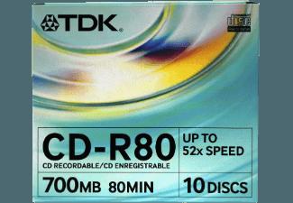 TDK CD-R 80 JCA 10er CD-R 10x CD-R Medien, TDK, CD-R, 80, JCA, 10er, CD-R, 10x, CD-R, Medien