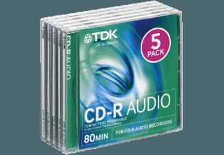 TDK CD-RX 80 JCA 5er CD-R Audio 5x CD-R Medien, TDK, CD-RX, 80, JCA, 5er, CD-R, Audio, 5x, CD-R, Medien