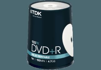 TDK DVD R 4,7 PWCB 100er DVD R 100x DVD R Medien
