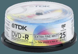 TDK DVD R 4,7 PWCB 25er DVD R 25x DVD R Medien