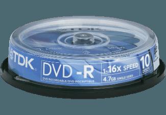 TDK DVD-R 47 CBED 10er DVD-R 10x DVD-R Medien, TDK, DVD-R, 47, CBED, 10er, DVD-R, 10x, DVD-R, Medien