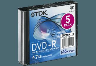 TDK DVD-R 47 ED 5er DVD-R 5x DVD-R Medien, TDK, DVD-R, 47, ED, 5er, DVD-R, 5x, DVD-R, Medien