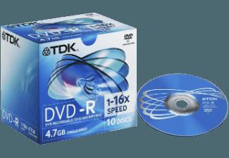 TDK DVD R 47 SC 16X10er DVD R 10x DVD R Medien