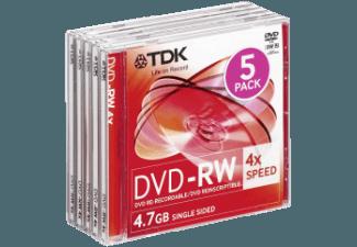 TDK DVD-RW 4,7 NEC 5er DVD-RW 5x DVD-RW Medien, TDK, DVD-RW, 4,7, NEC, 5er, DVD-RW, 5x, DVD-RW, Medien