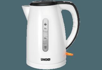 UNOLD 18510 Shine Wasserkocher Shine White (2200 Watt, 1.7 Liter)