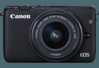 CANON EOS M10 Systemkamera 18 Megapixel mit Objektiv 15-45 mm f/3.5-6.3, 7.5 cm Display   Touchscreen