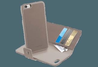 CELLULAR LINE 37116 Buchklapptasche inkl. Kreditkartenfach mit Backcover iPhone 6, iPhone 6s