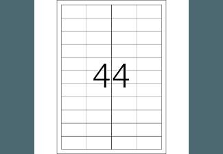 HERMA 4680 Etiketten transparent 48.3x25.4 mm A4 1100 St.